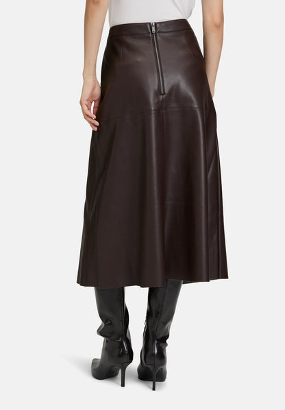 Betty Barclay_Light Maroon_Plain A-Line Skirt_9456-2738_7410_04