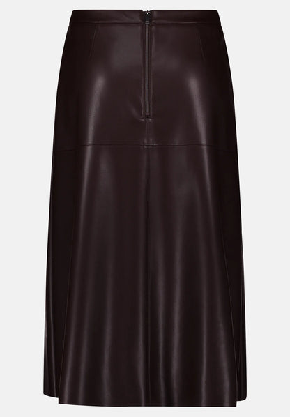 Betty Barclay_Light Maroon_Plain A-Line Skirt_9456-2738_7410_06