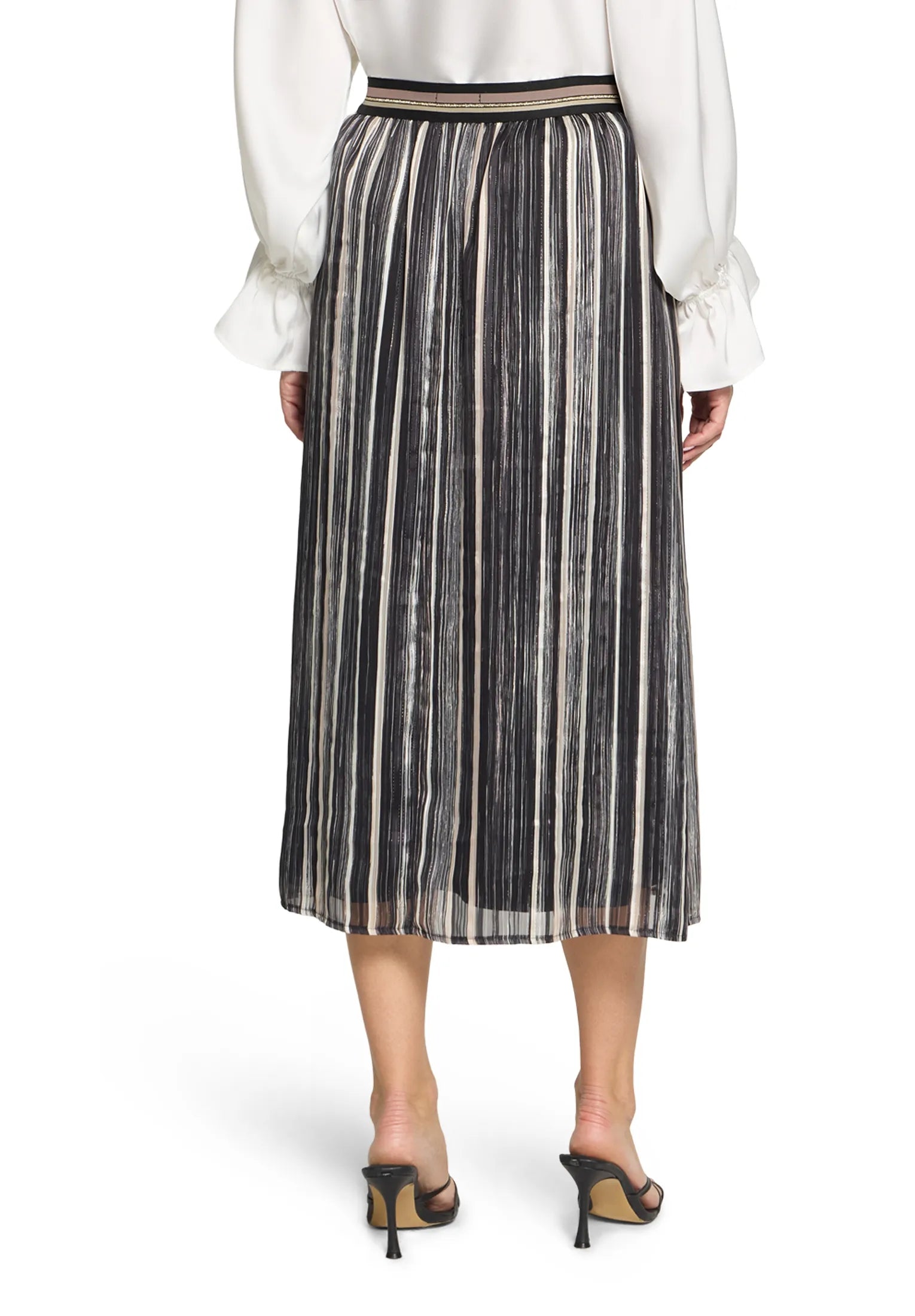 Betty Barclay_Black/Taupe_Slip-On Skirt_9460-1631_9877_03