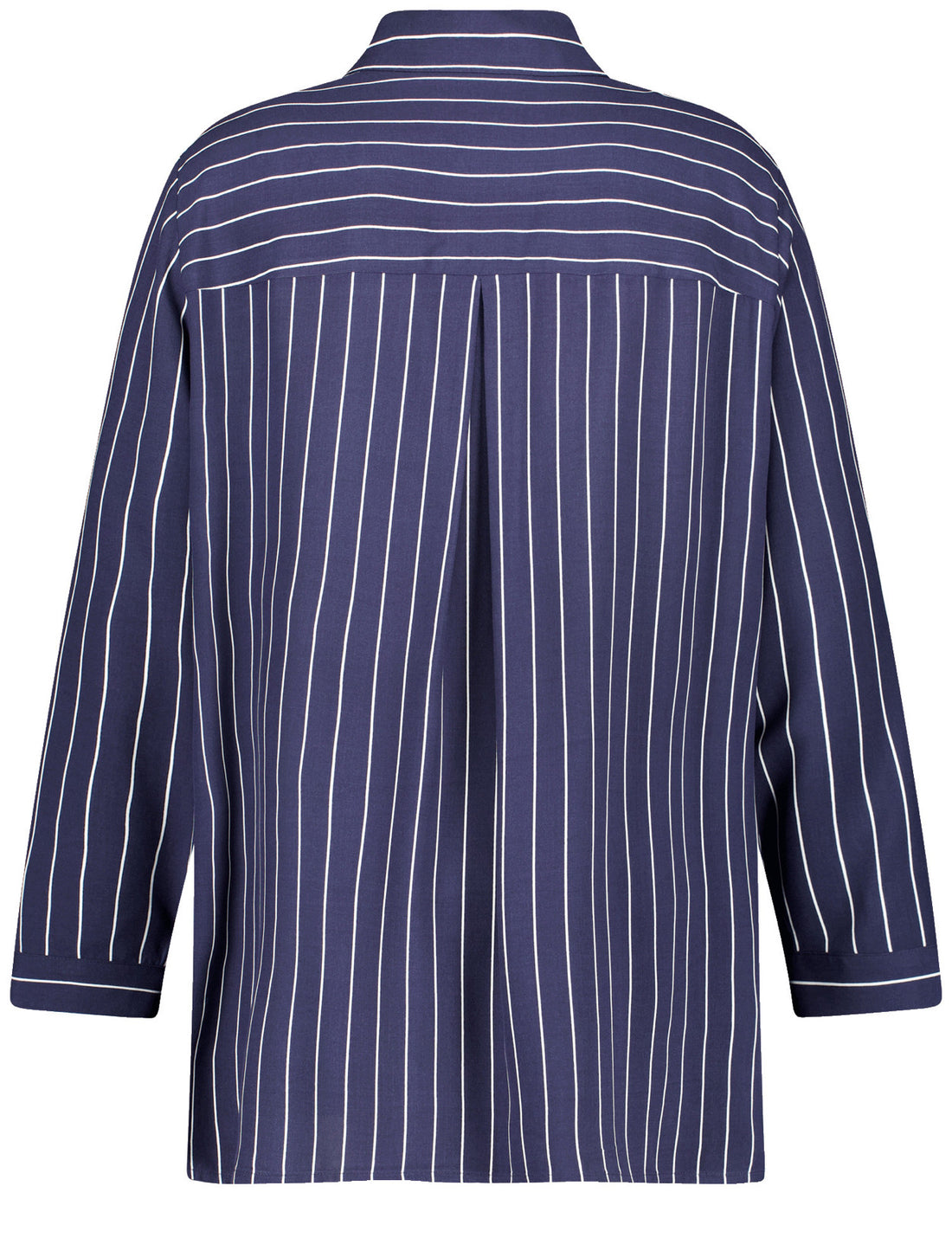 Samoon_Dark Lake Blue Patterned_Blouse 1/1 Sleeve_946003-84003_8452_02