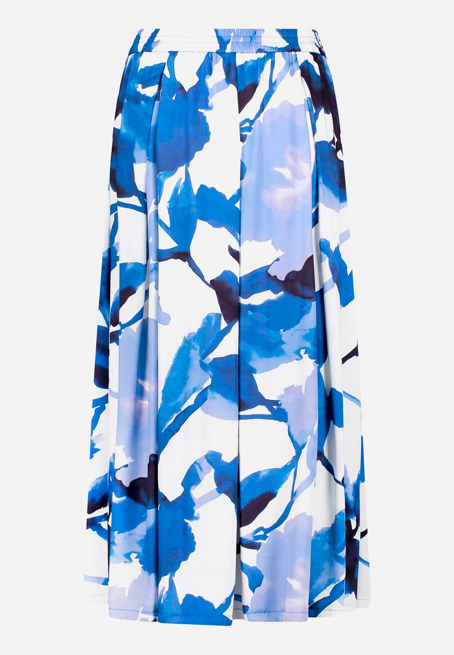 Betty Barclay Cream/Blue Women Slip-On Skirt with Side Pockets SKU: 9488-1875_1881 Image 06