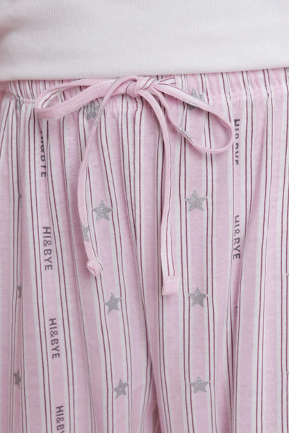 Women Secret_Ivory_Long Pyjamas with White Striped and Logo_9522059_96_04