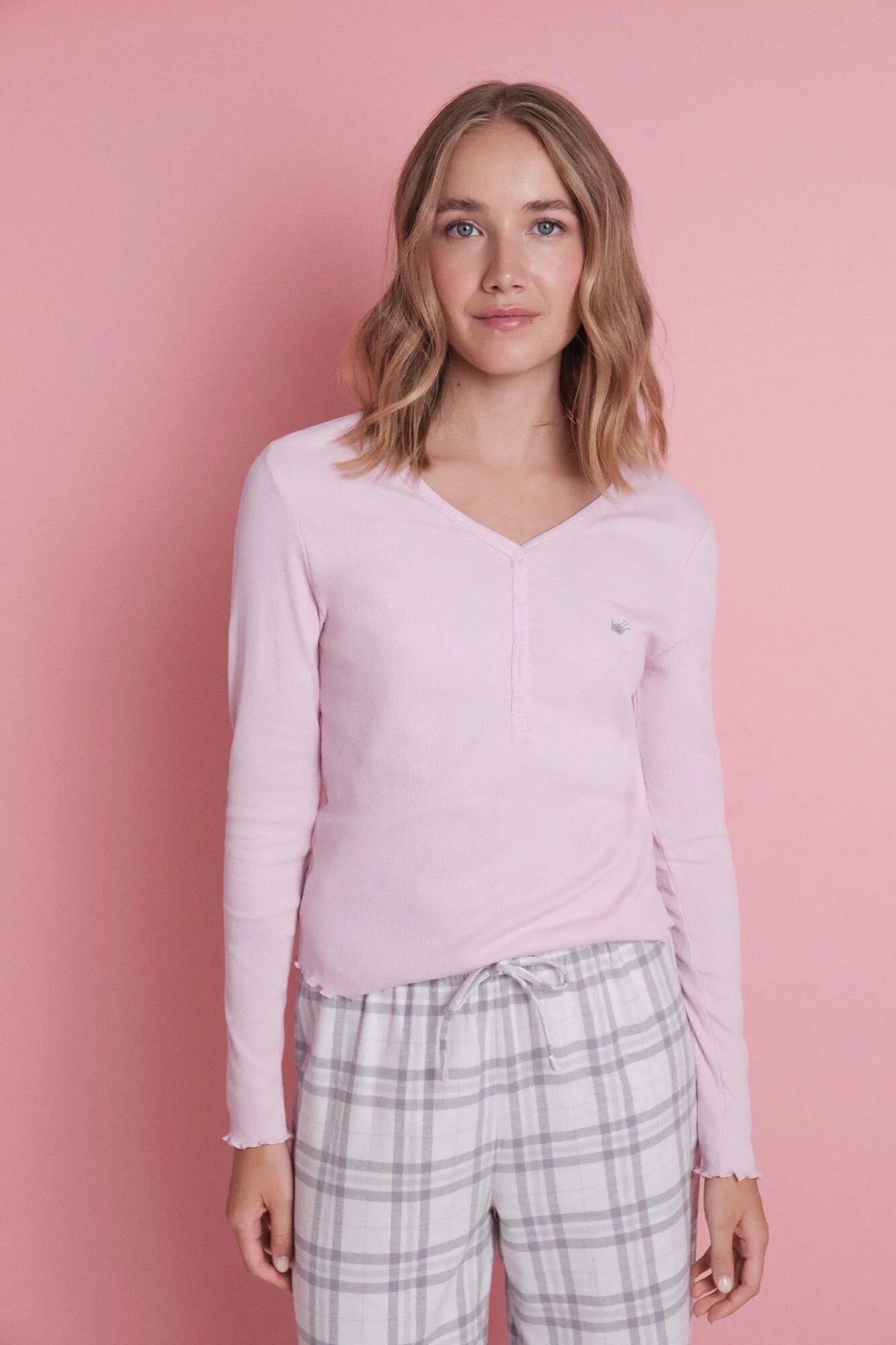 Women Secret_Pink_Long Pyjamas with Pink Logo_9522060_71_02