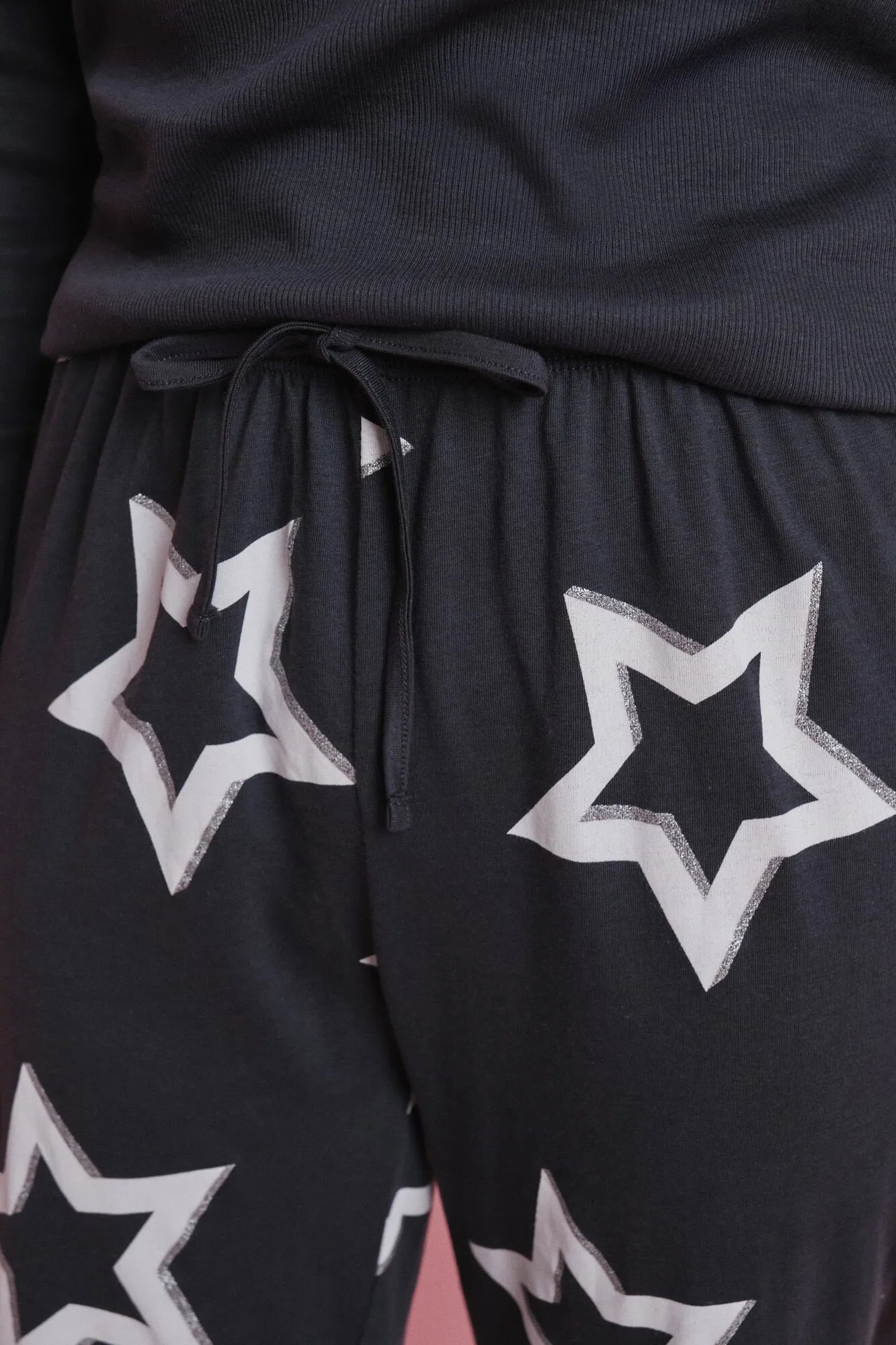 Women Secret_Charcoal Grey_Long Pyjamas with Stars_9522061_40_06