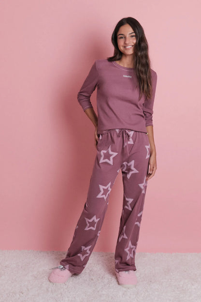Women Secret_Pink_Long Pyjamas with Stars_9522062_72_01