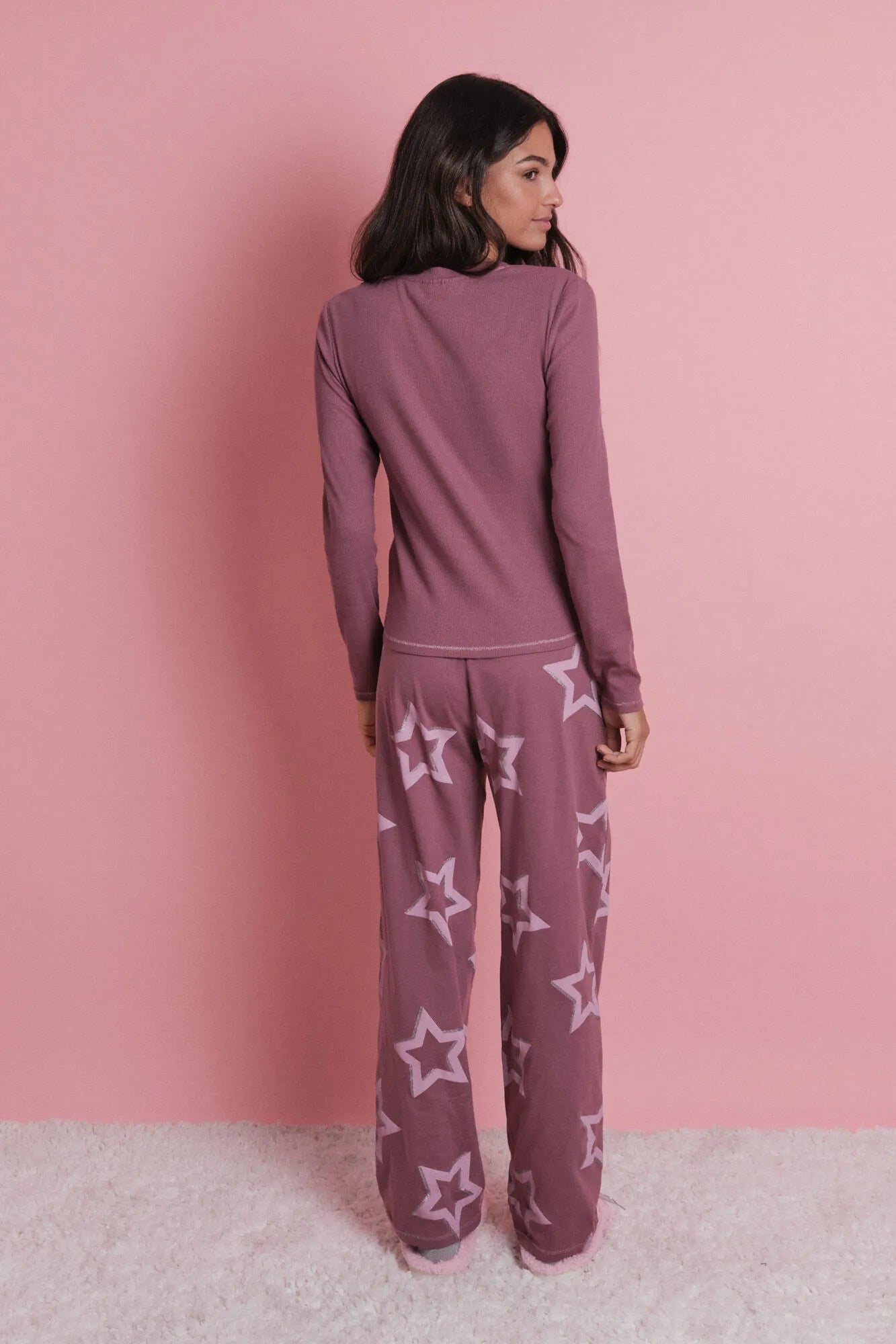 Women Secret_Pink_Long Pyjamas with Stars_9522062_72_04