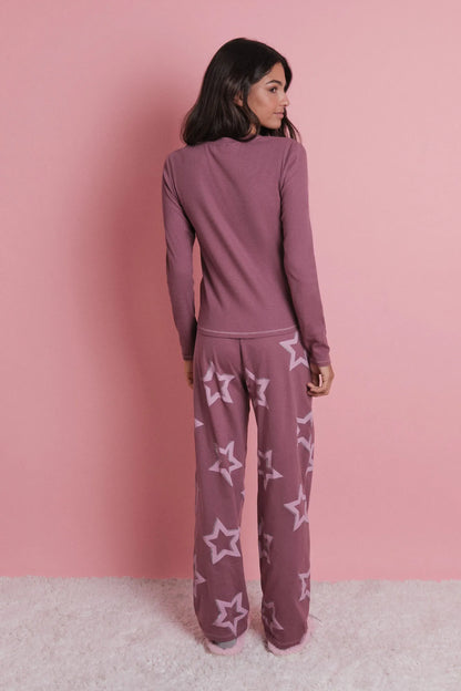 Women Secret_Pink_Long Pyjamas with Stars_9522062_72_04