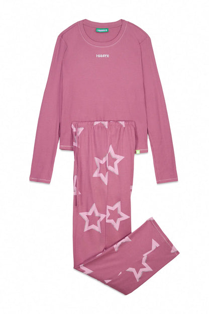 Women Secret_Pink_Long Pyjamas with Stars_9522062_72_07