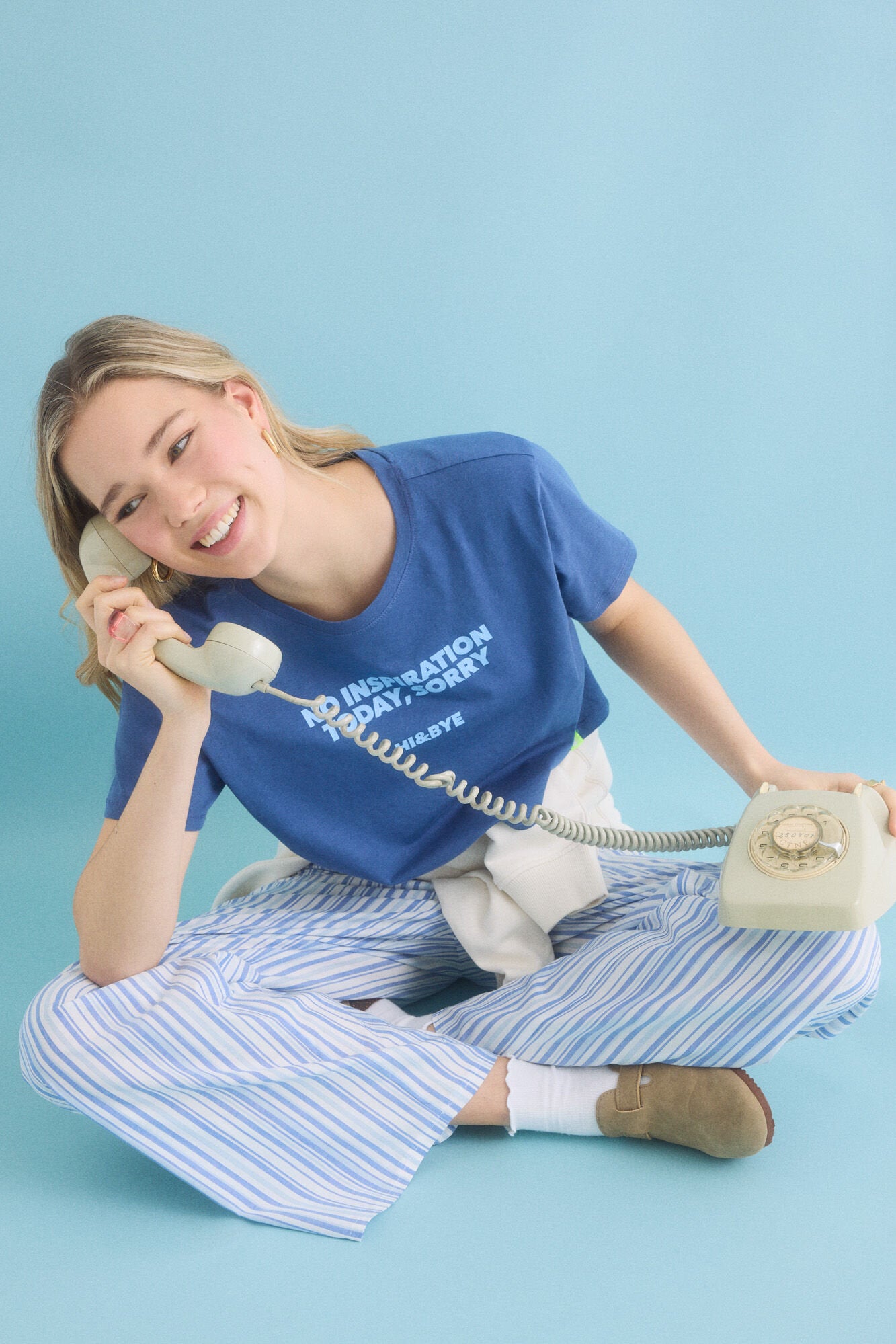 Women Secret_100% Cotton Pajamas with Blue Striped_9529541_17_03