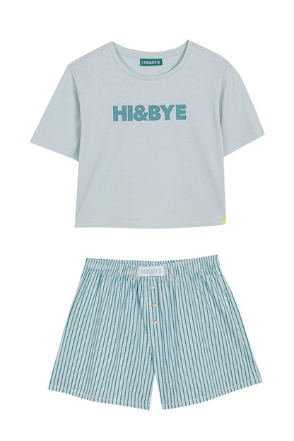 Women Secret_100% Cotton Short Pyjamas in Green_9529546_26_08