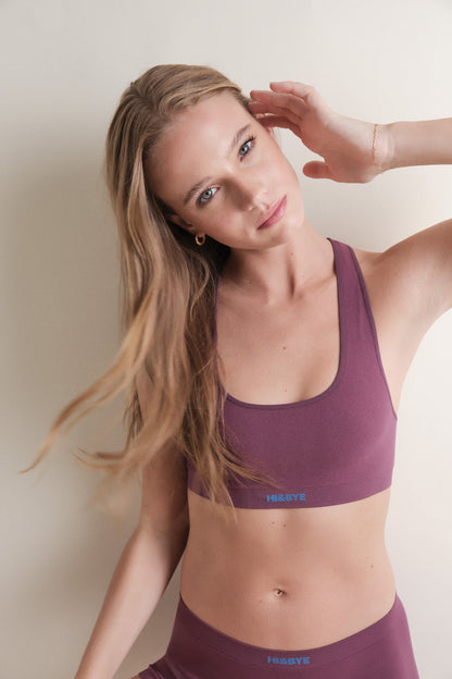 Women Secret_Red_Burgundy Ribbed Seamless Sports Top_9532407_68_01