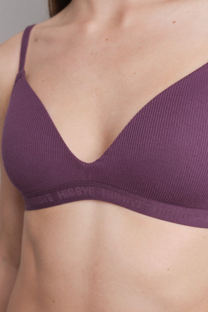 Women Secret_Red_Burgundy Fixed Padding Triangle Bra_9532443_68_03