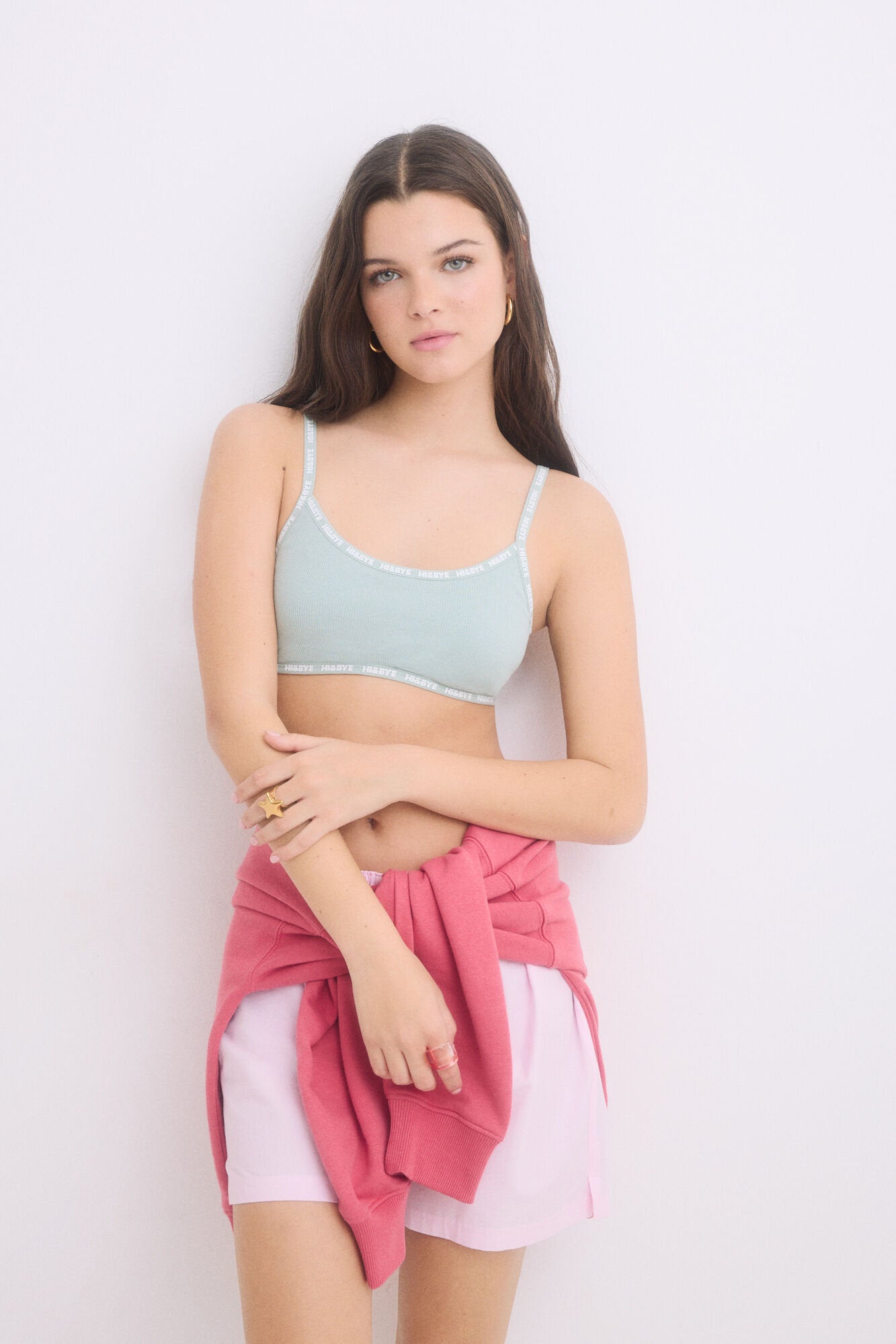 Women Secret_Triangle Bra Cotton Removable Cups Green_9539232_28_03