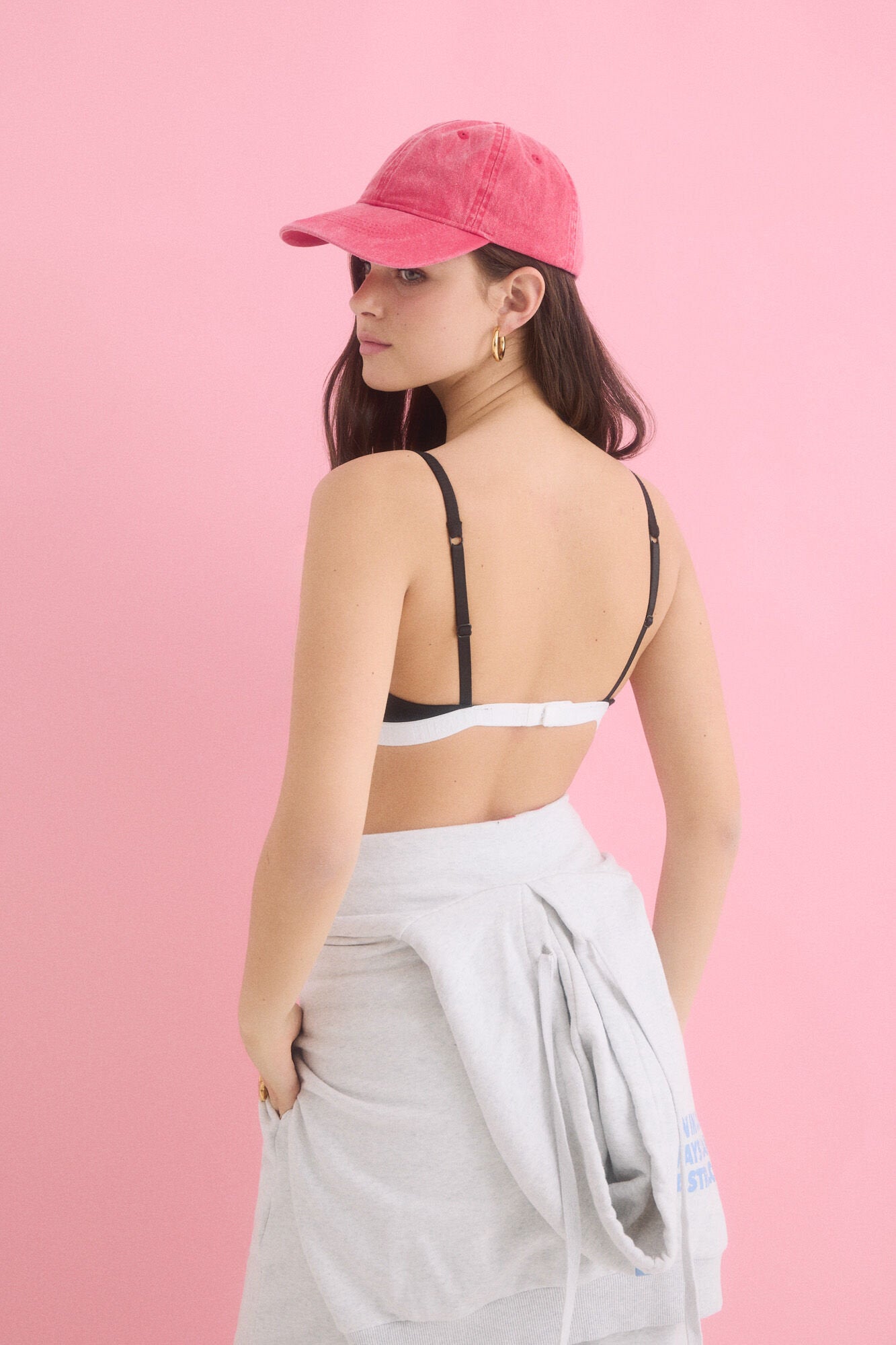 Women Secret_Black Fixed Padding Triangle Bra_9539246_01_07