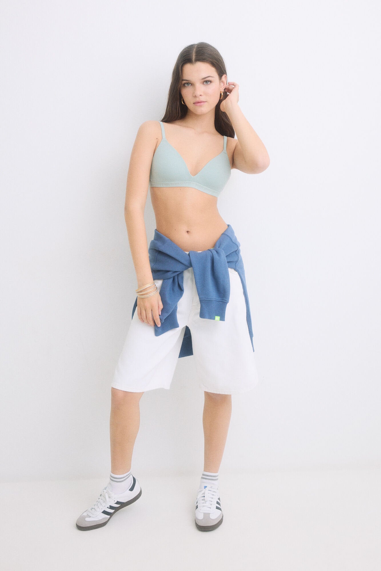 Women Secret_Green Padded Padding Triangle Bra_9539251_28_04