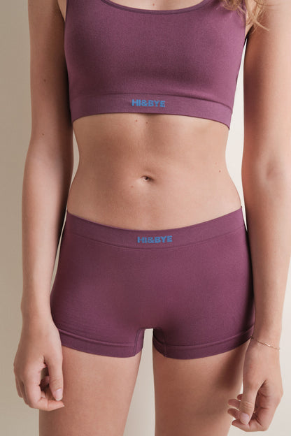 Women Secret_Red_Seamless Burgundy Boxer Panty_9542310_68_05