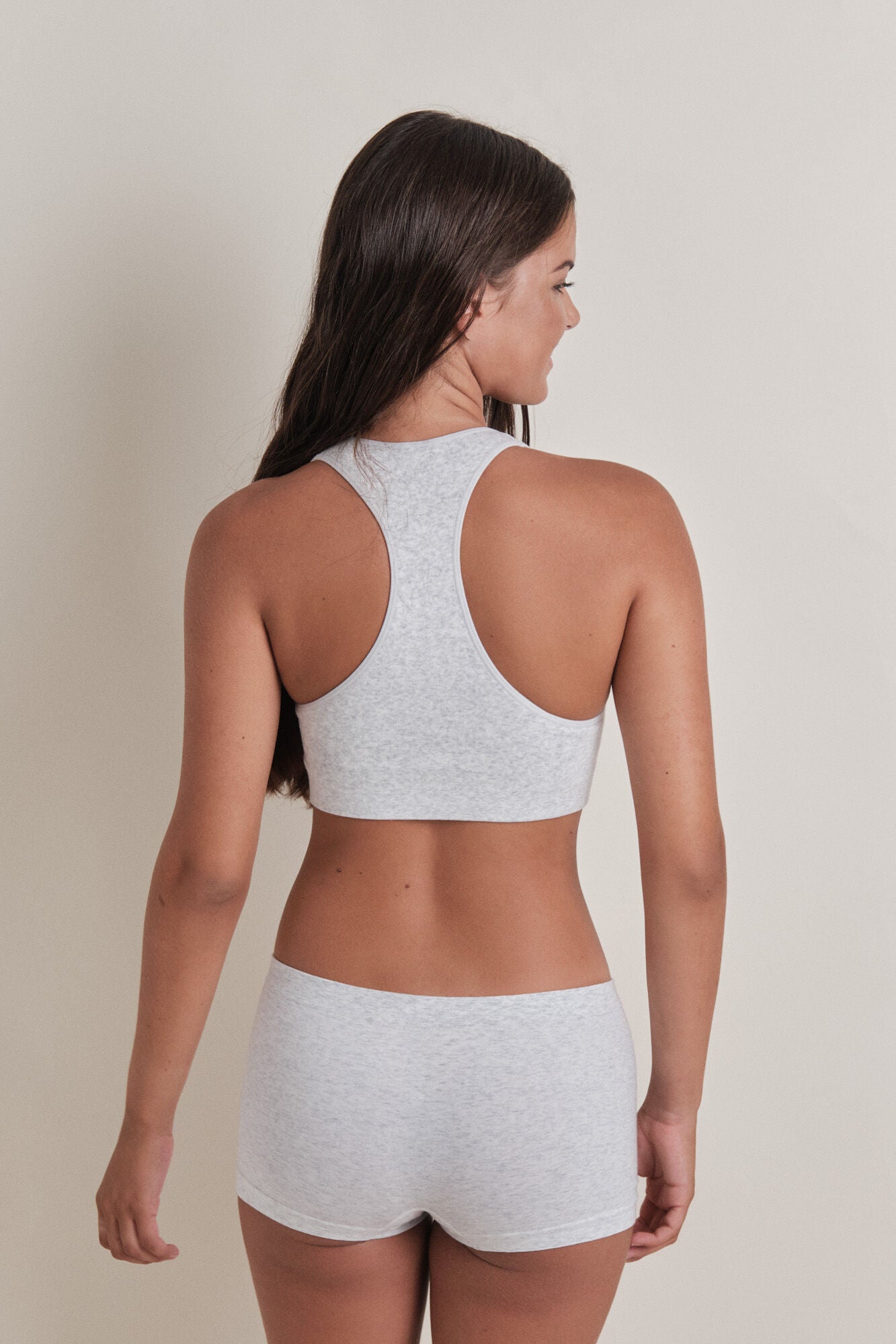 Women Secret_Grey_Grey Seamless Boxer Panty_9542311_44_02