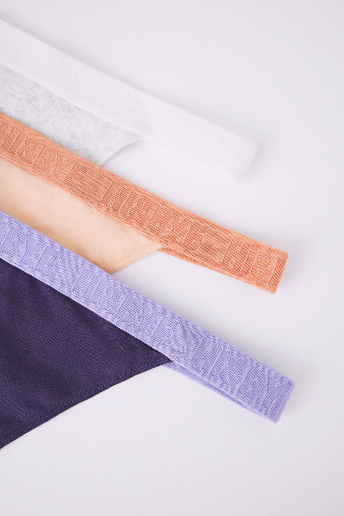 Pack Of 3 Cotton Thongs In Grey, Purple &amp; Orange_02