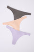 Pack Of 3 Cotton Thongs In Lilac, Yellow & Brown_01