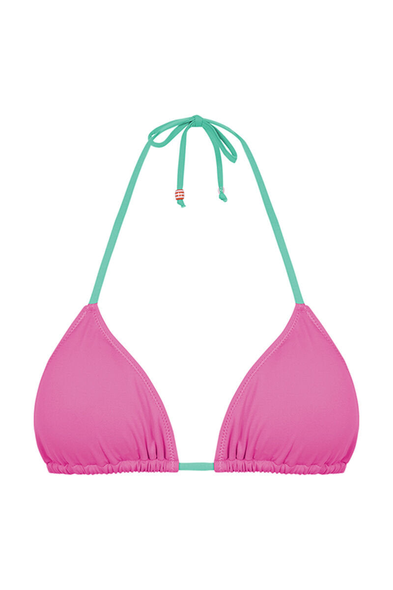 Pink Curtain Triangle Bikini Top_9627305_76_09