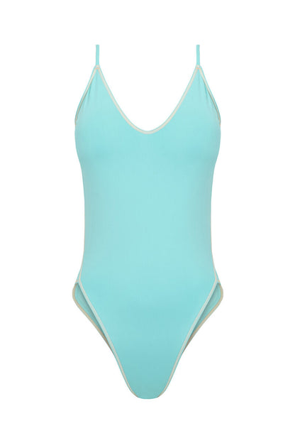 Women Secret_Turquoise Green V-Neckline Swimwear_9639071_26_08
