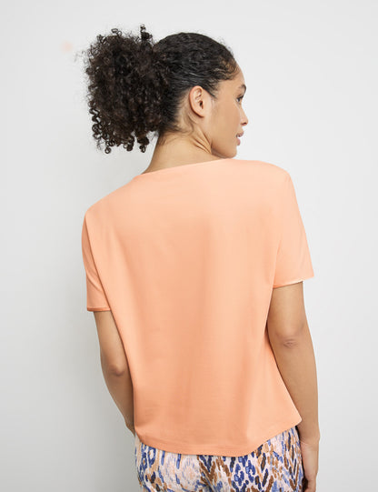 Flowing Blouse Top With Fabric Panelling_977047-35033_60315_06