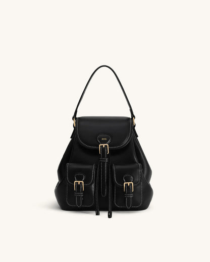 JW PEI Black  Harper Buckle Pocket Backpack SKU: 9BK01-1_Black Image 01