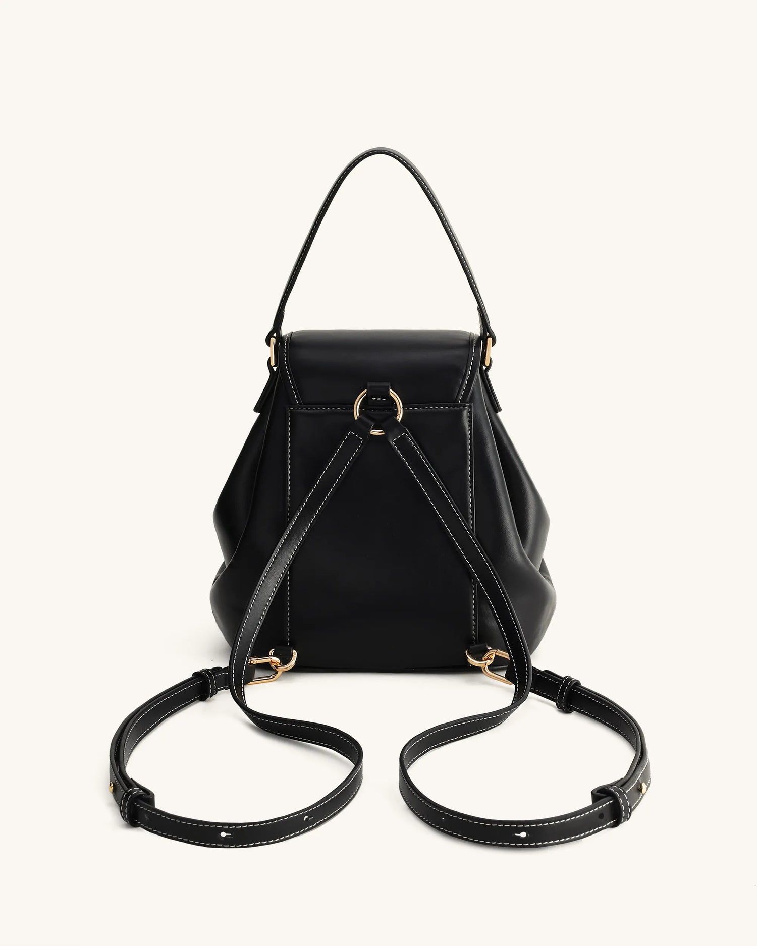 JW PEI Black  Harper Buckle Pocket Backpack SKU: 9BK01-1_Black Image 03