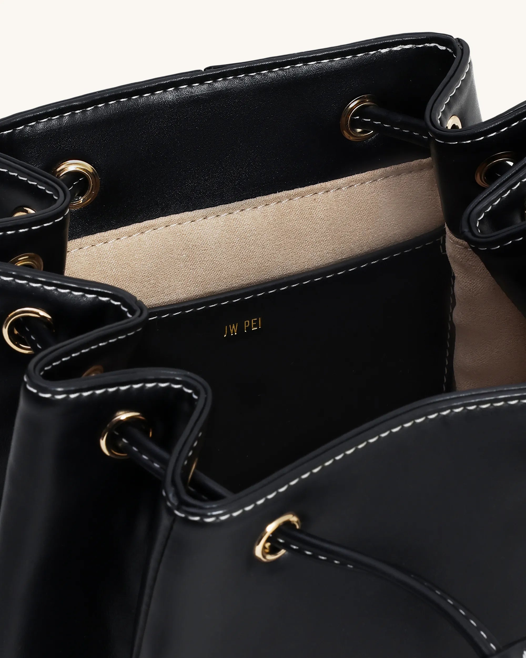 JW PEI Black  Harper Buckle Pocket Backpack SKU: 9BK01-1_Black Image 04