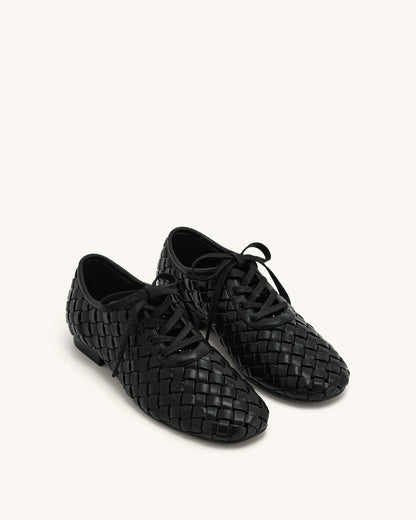 JW PEI_Black_Kayla Weave Strap Flat Shoes_9FS10-1_Black_03
