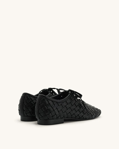 JW PEI_Black_Kayla Weave Strap Flat Shoes_9FS10-1_Black_05
