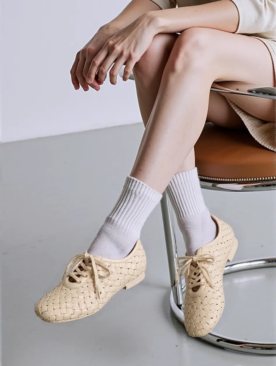 JW PEI_Beige_Kayla Weave Strap Flat Shoes_9FS10-2_Beige_02