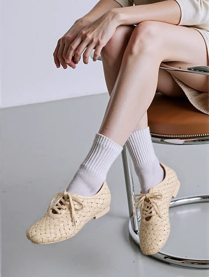 JW PEI_Beige_Kayla Weave Strap Flat Shoes_9FS10-2_Beige_02