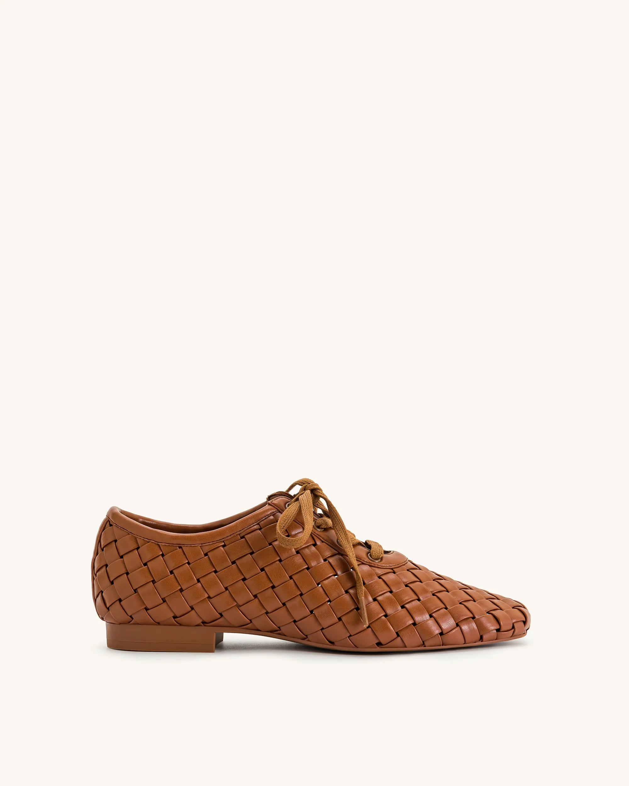 JW PEI_Brown_Kayla Weave Strap Flat Shoes_9FS10-32_Brown_01