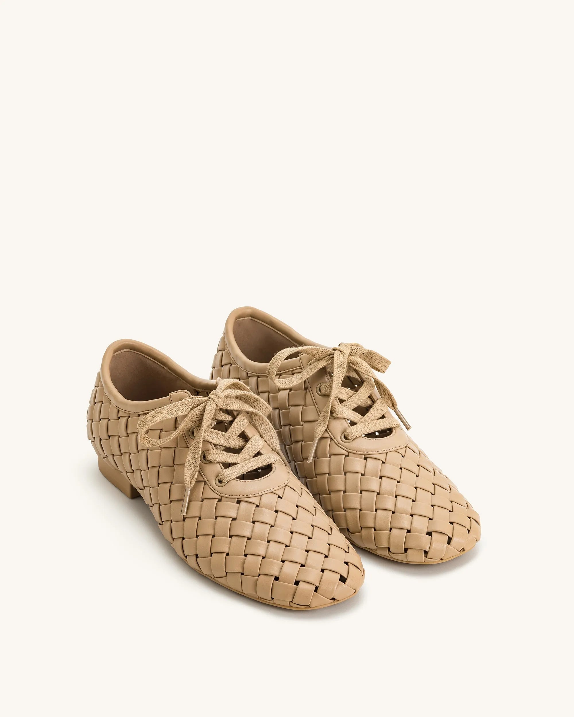 JW PEI_Apricot_Kayla Weave Strap Flat Shoes_9FS10-3_Apricot_02