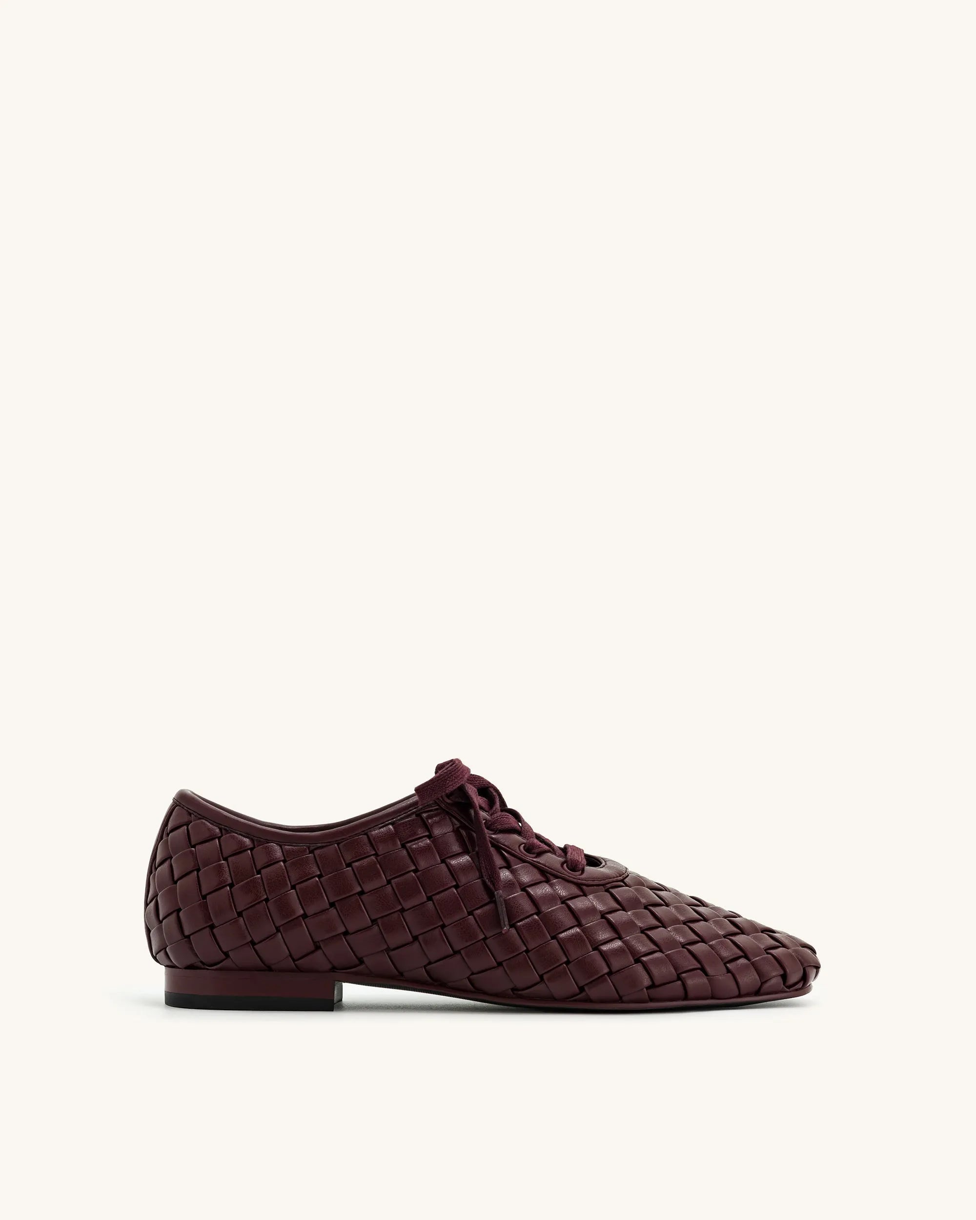 JW PEI_Claret Red_Kayla Weave Strap Flat Shoes_9FS10-4_Claret Red_01