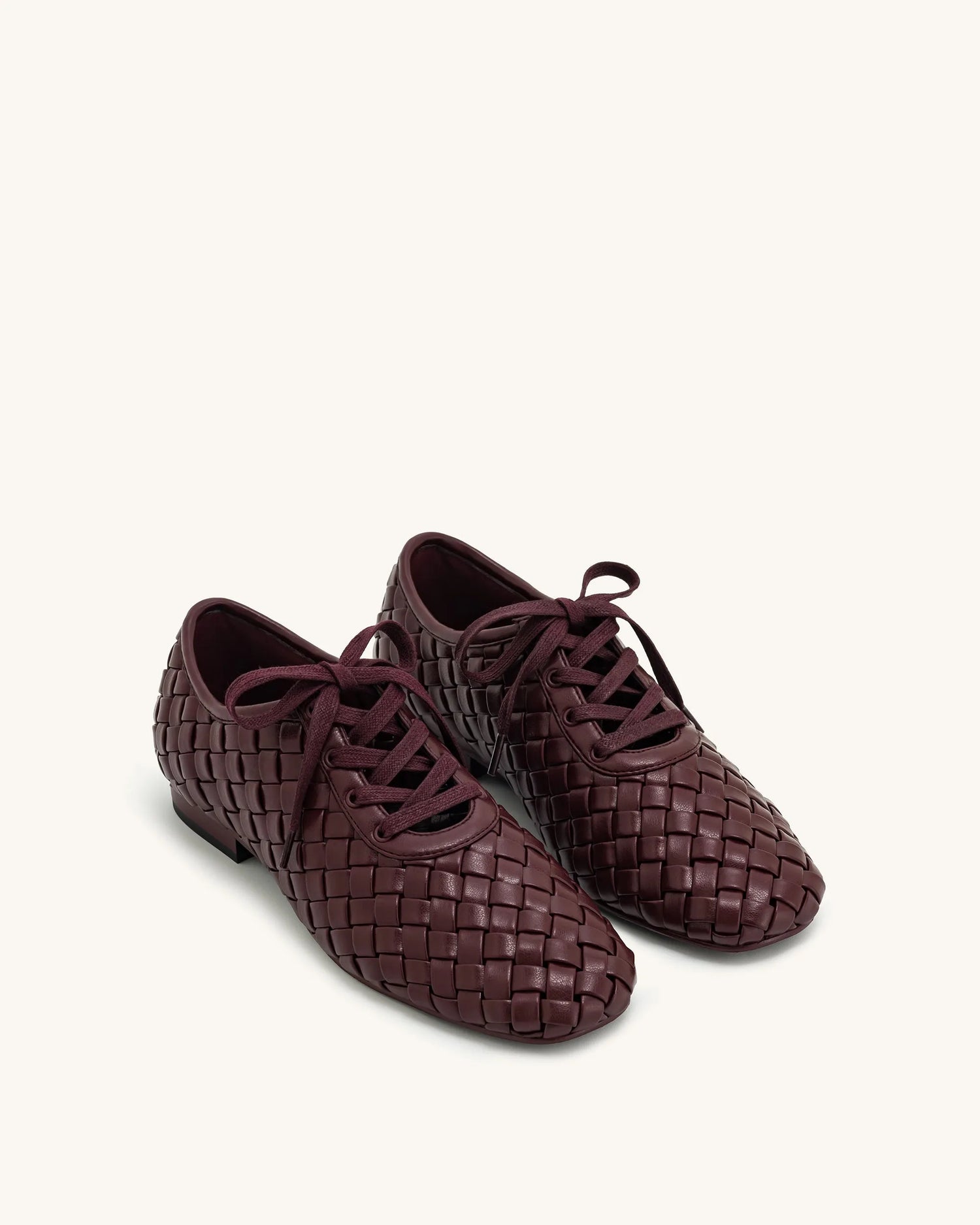 JW PEI_Claret Red_Kayla Weave Strap Flat Shoes_9FS10-4_Claret Red_03