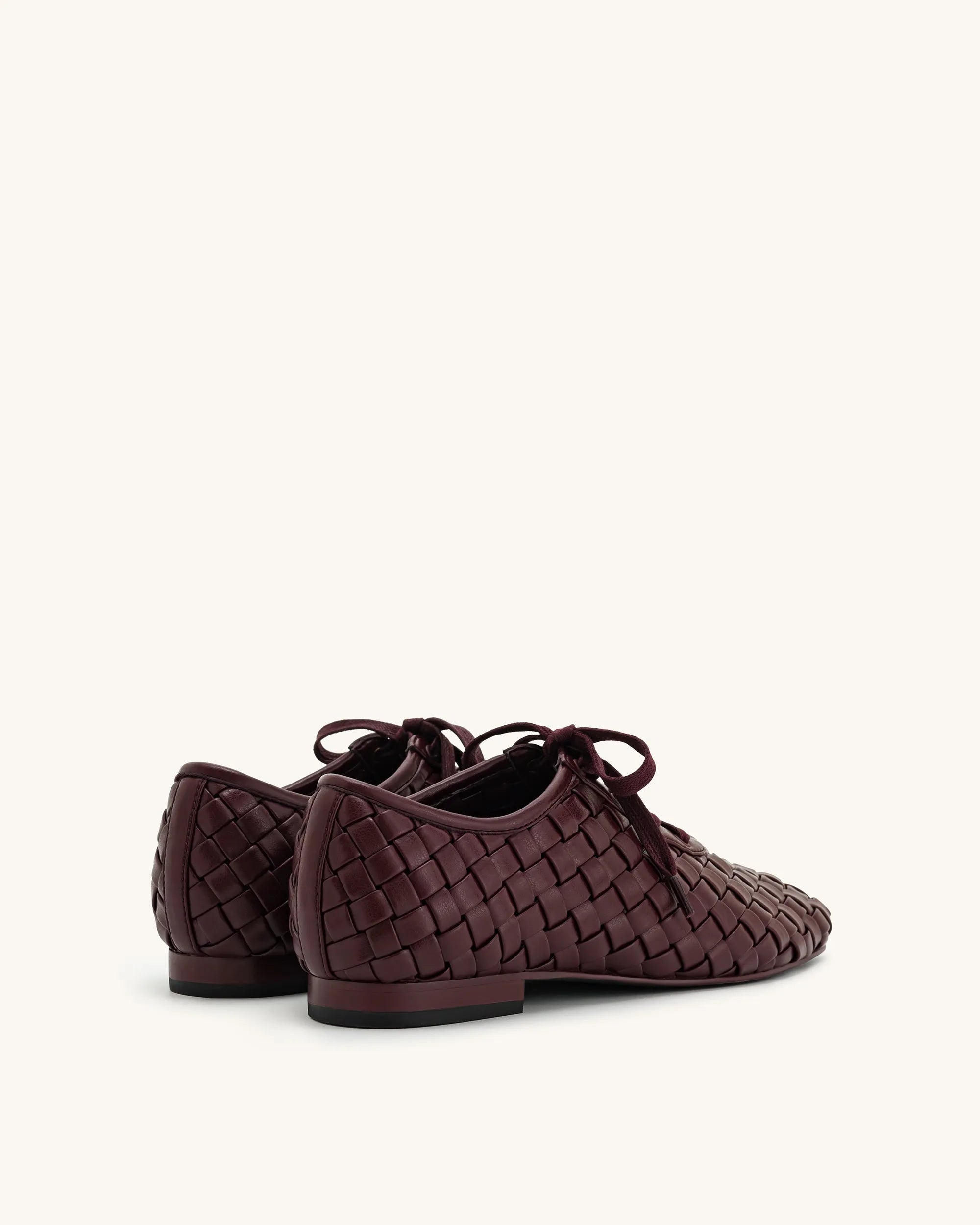 JW PEI_Claret Red_Kayla Weave Strap Flat Shoes_9FS10-4_Claret Red_04