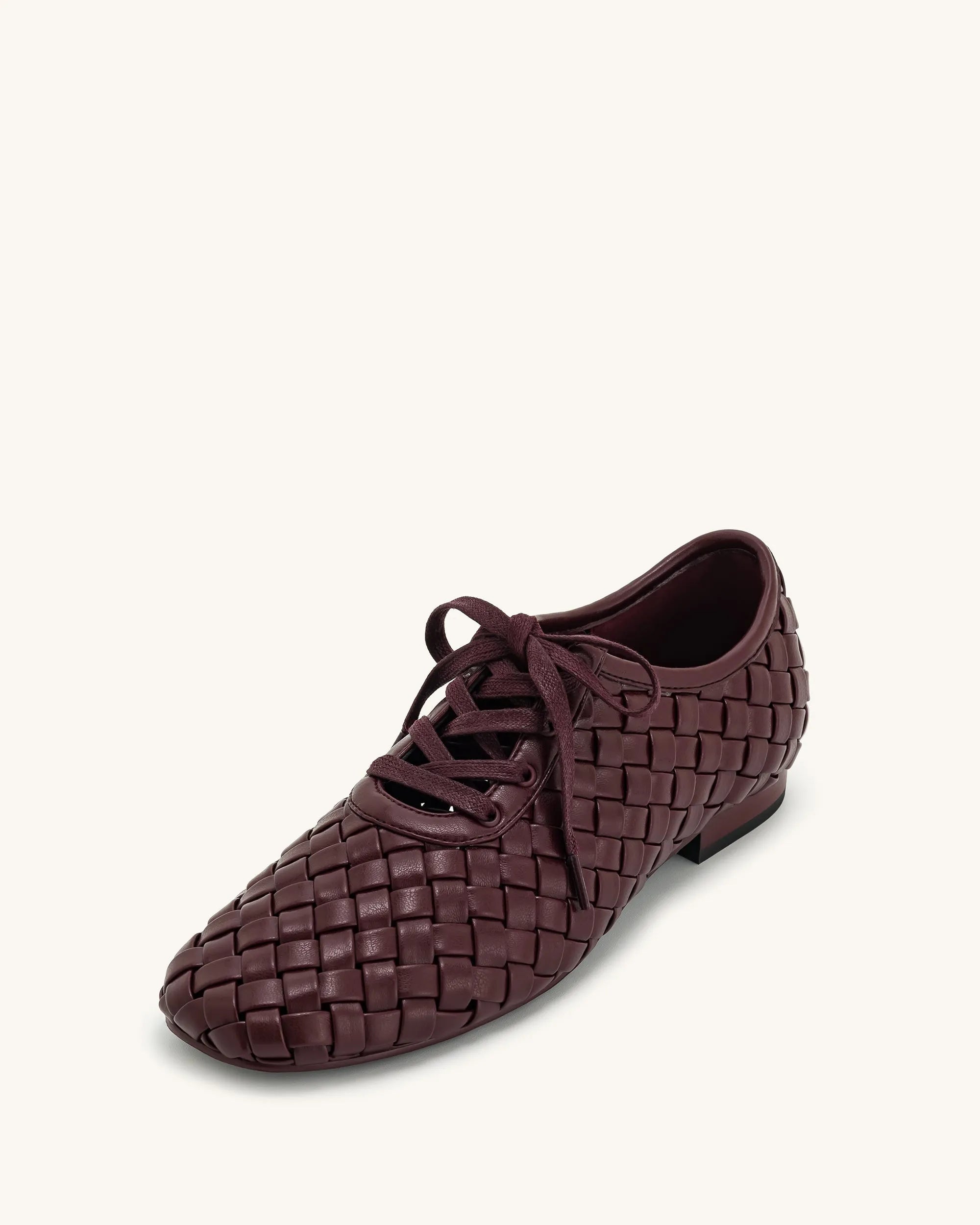JW PEI_Claret Red_Kayla Weave Strap Flat Shoes_9FS10-4_Claret Red_06