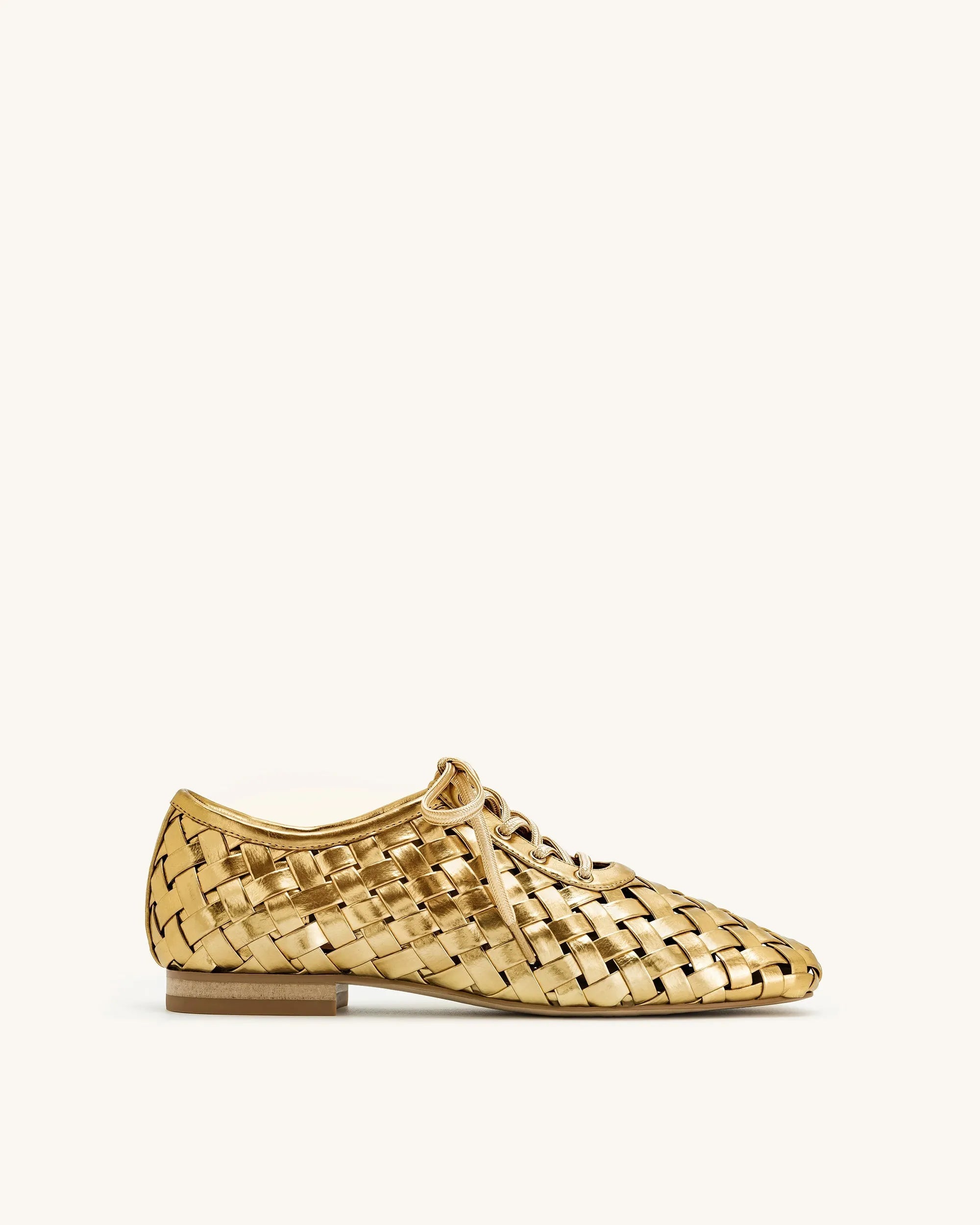 JW PEI_Gold_Kayla Weave Strap Flat Shoes_9FS10-8_Gold_01