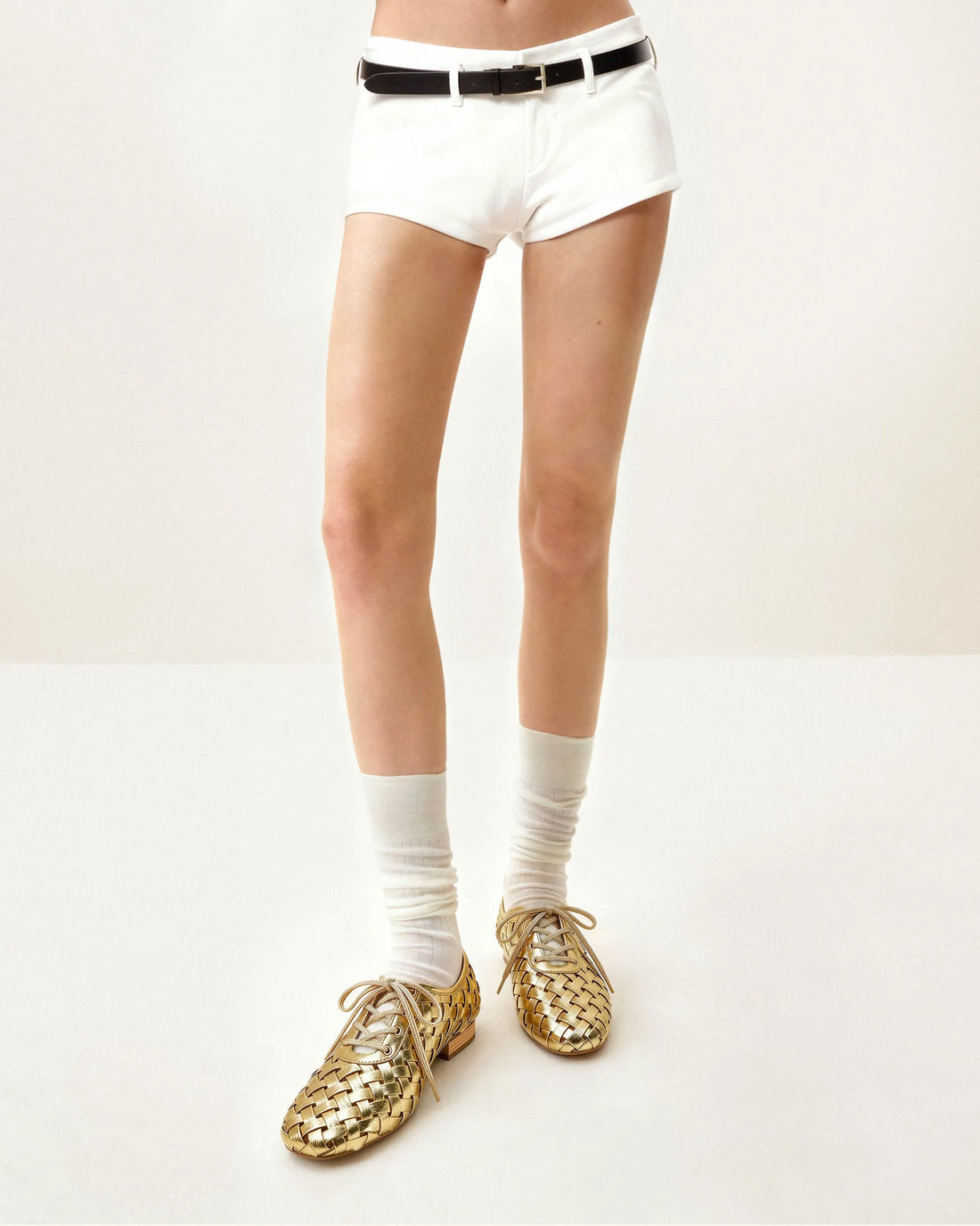 JW PEI_Gold_Kayla Weave Strap Flat Shoes_9FS10-8_Gold_02