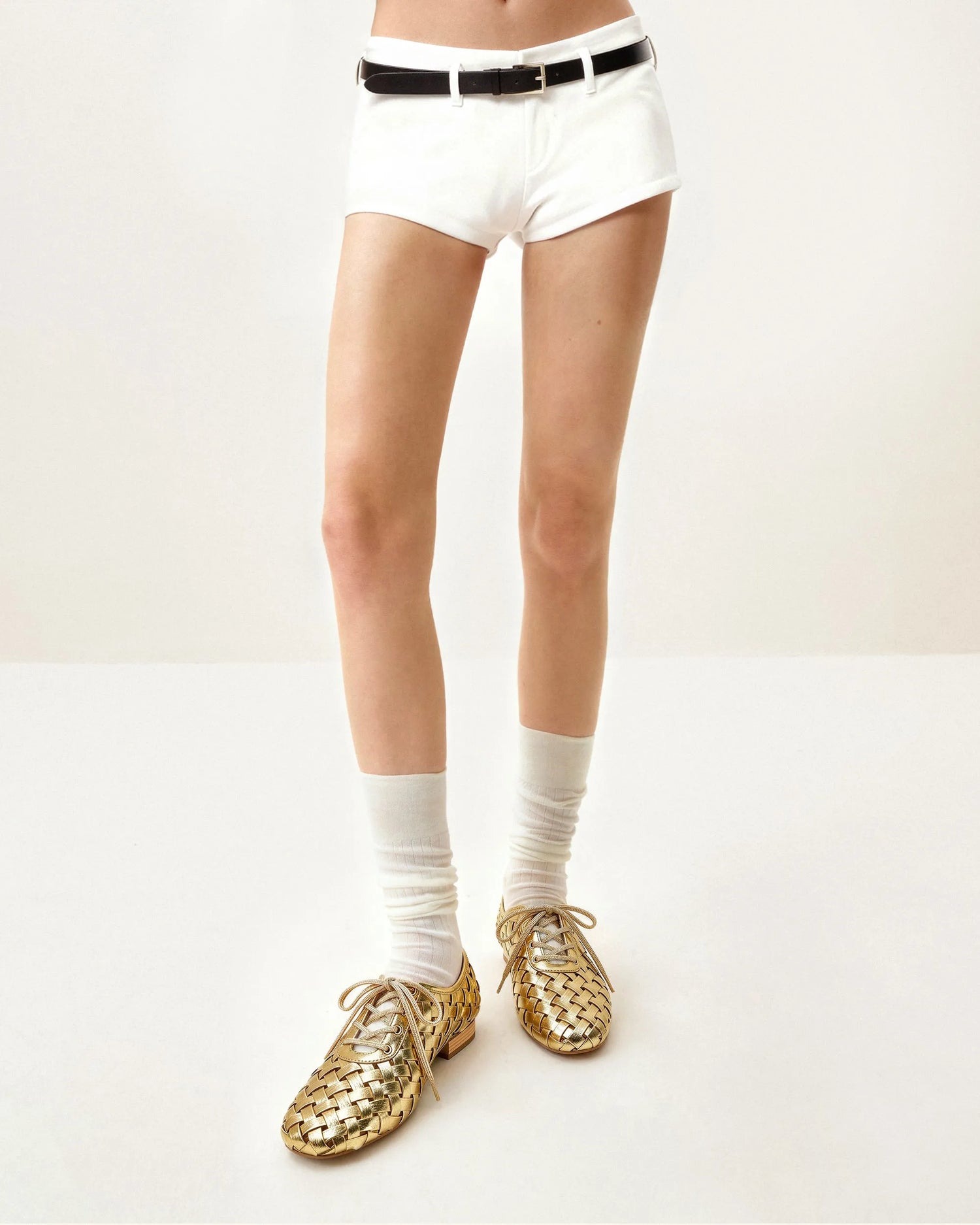 JW PEI_Gold_Kayla Weave Strap Flat Shoes_9FS10-8_Gold_02