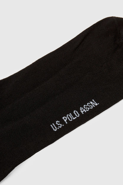 U.S. Polo Assn. Black Men Black 5 Pack Ankle Socks SKU: A081SZ0130 PU-12631_VR046 Image 03