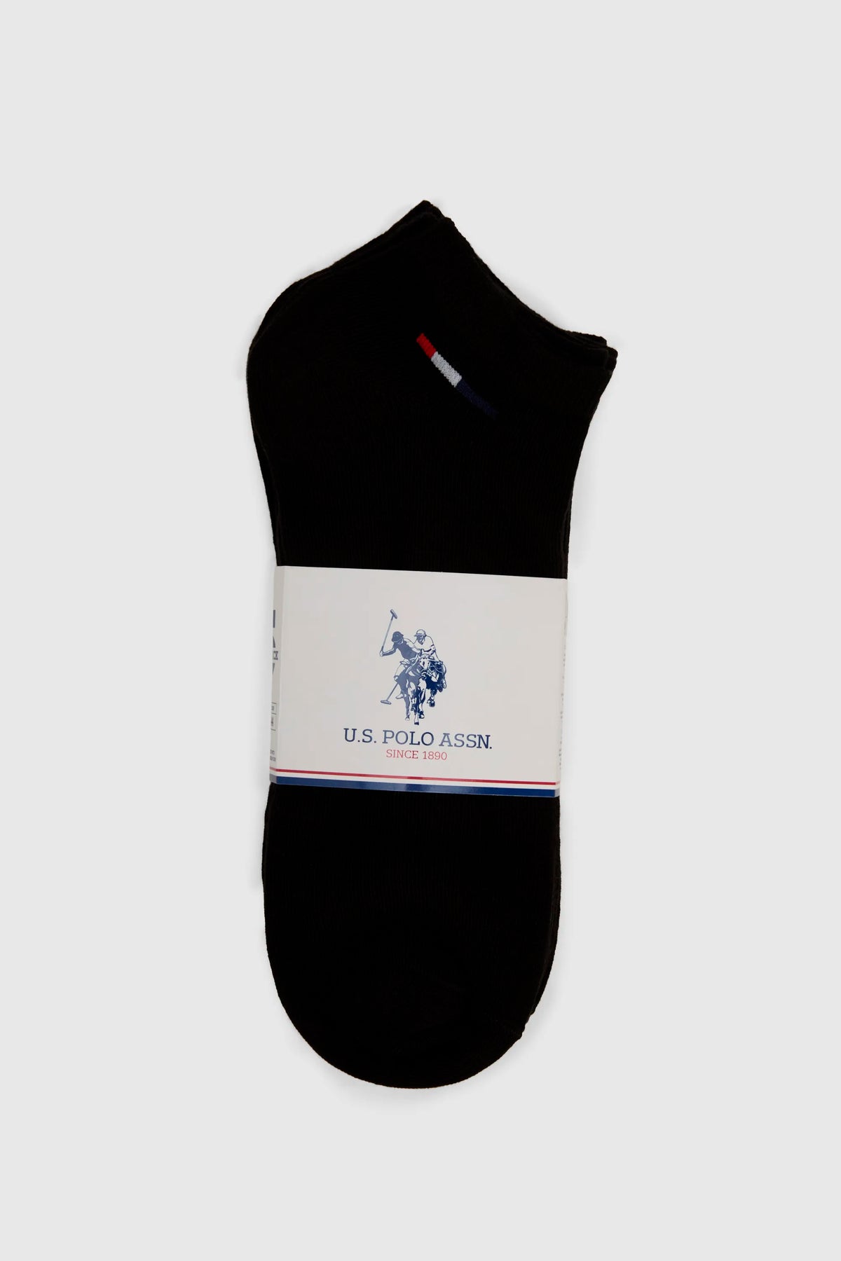 U.S. Polo Assn. Black Men Black 5 Pack Ankle Socks SKU: A081SZ0130 PU-12631_VR046 Image 04