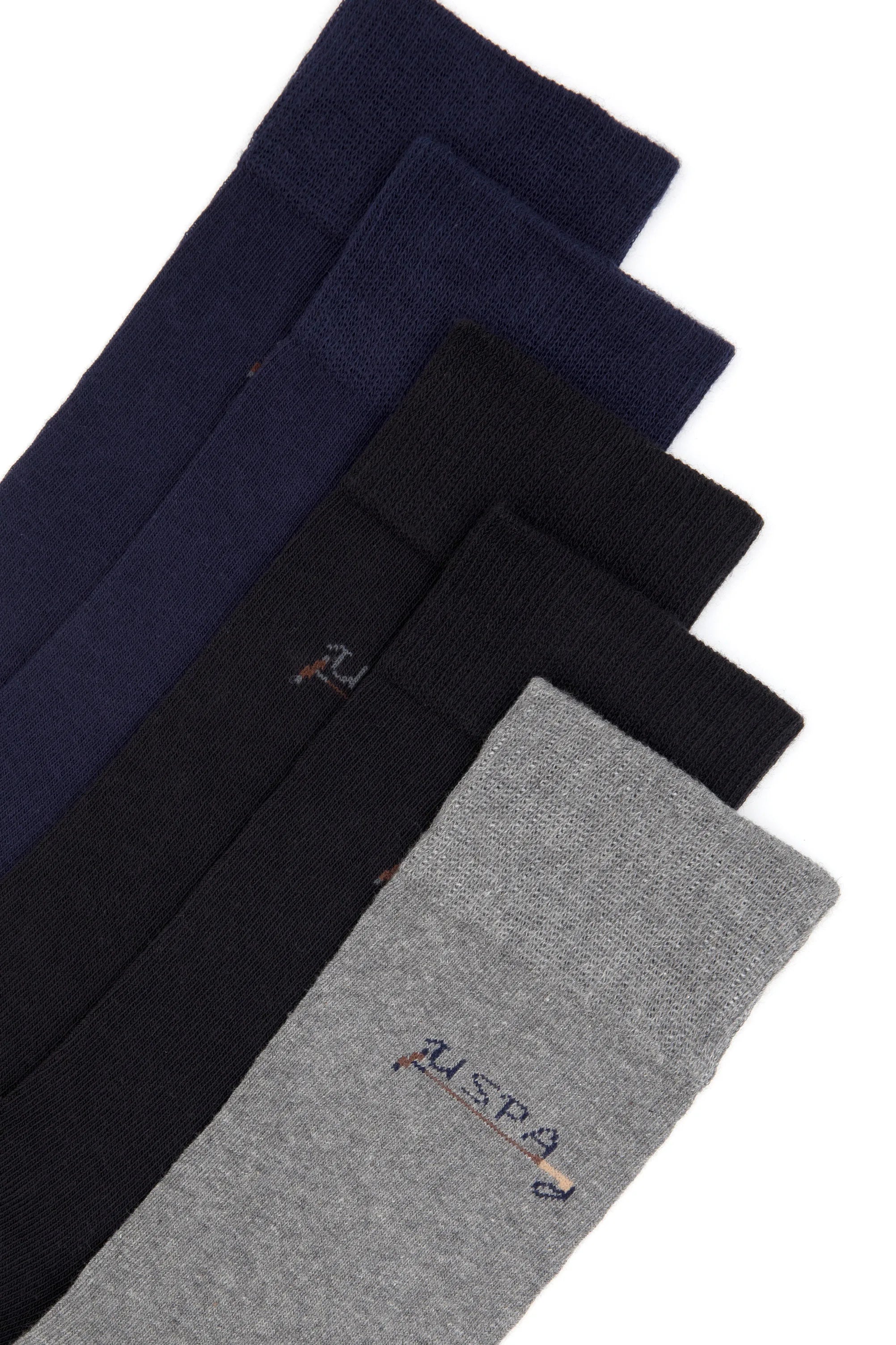 U.S. Polo Assn._Grey Melange_Grey Melange Socks_A081SZ013P01 GALI-SK25_VR086_02