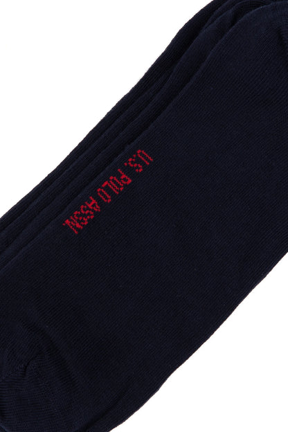 U.S. Polo Assn._Navy_Navy Socks With Logo_A081SZ013P01 JACKSK25_VR033_03
