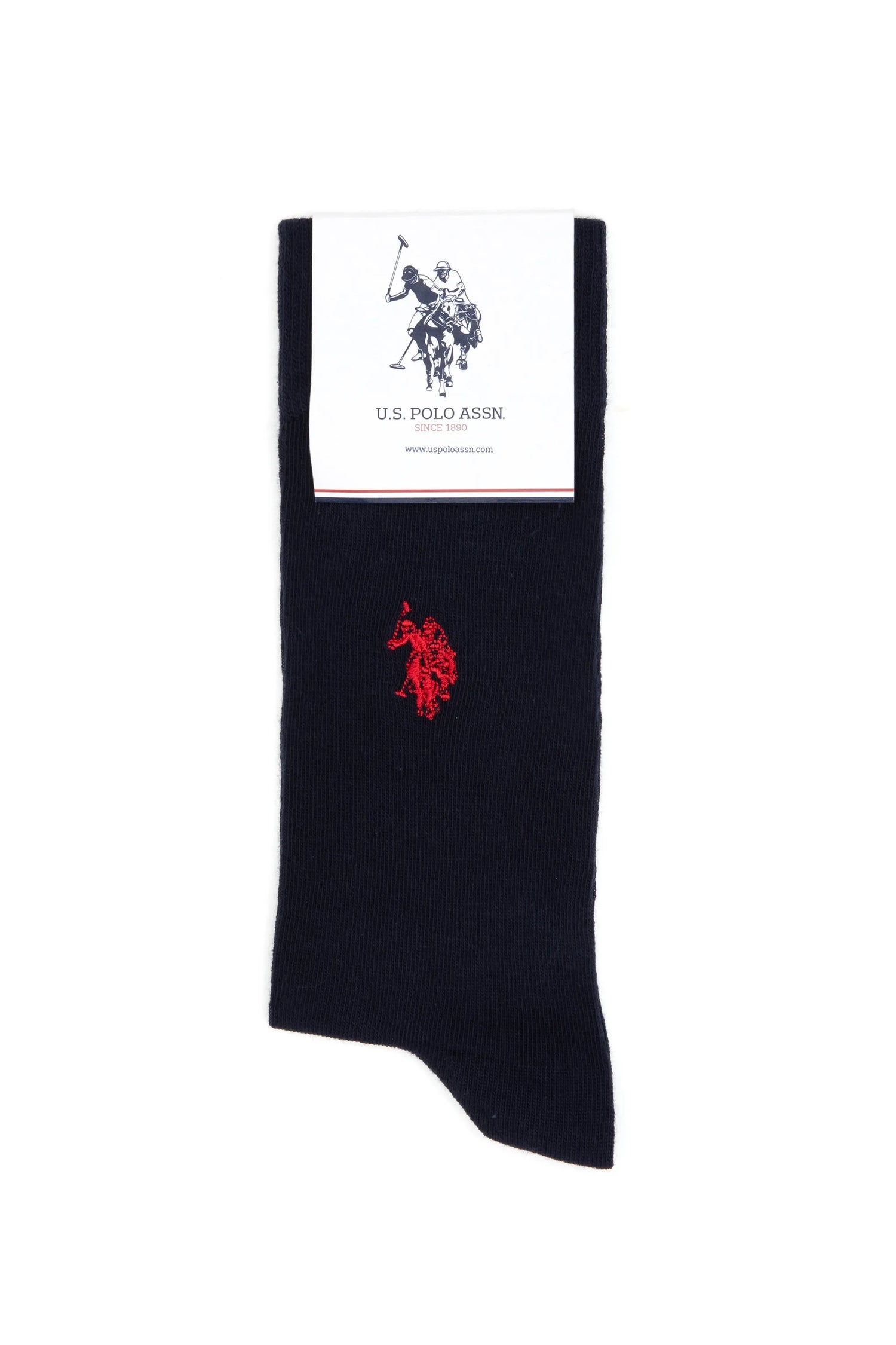 U.S. Polo Assn._Navy_Navy Socks With Logo_A081SZ013P01 JACKSK25_VR033_04