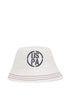 White Bucket Hat With Logo_A081SZ064P01 YORU_VR013_01