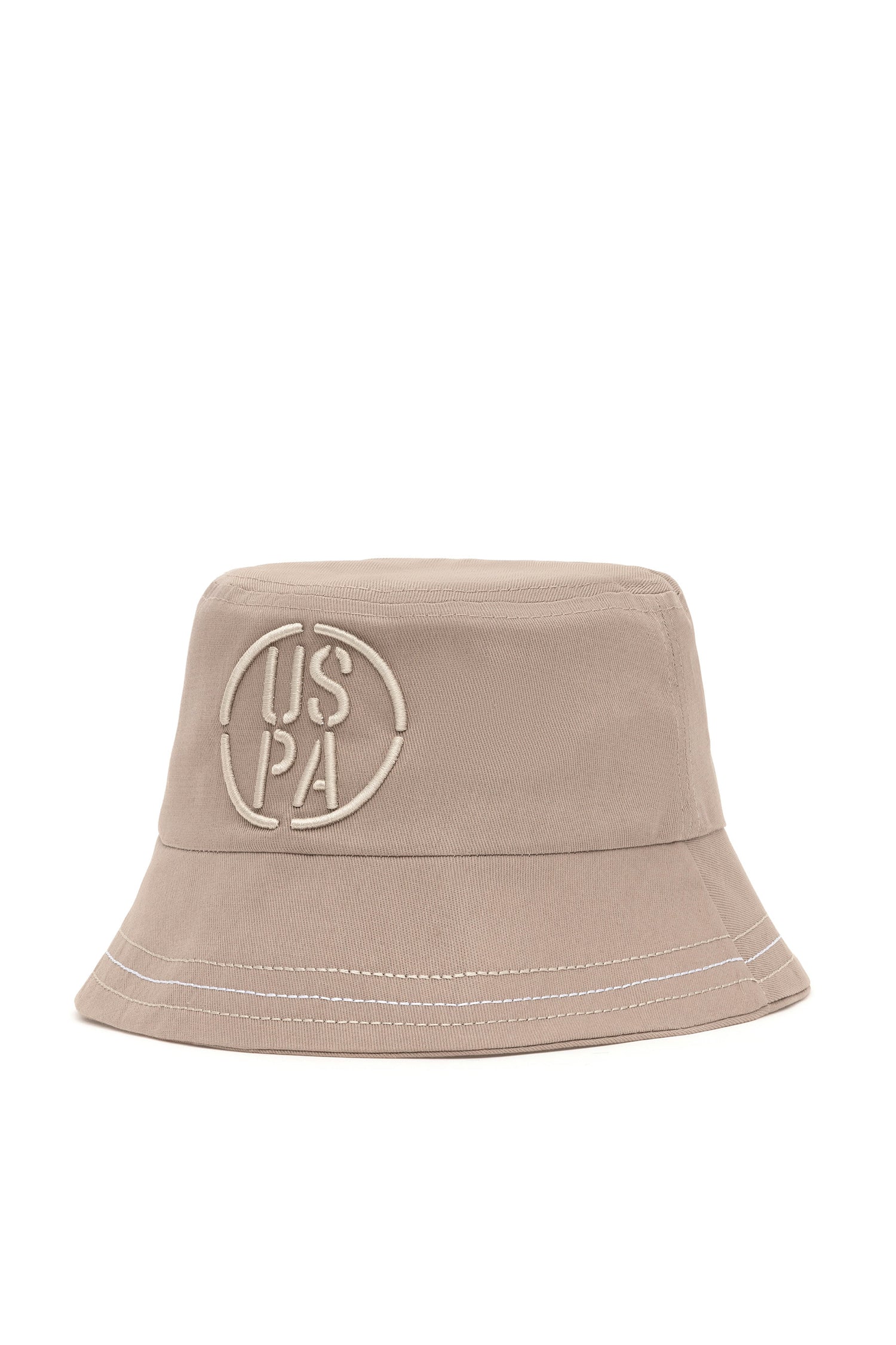 Beige Bucket Hat With Logo_A081SZ064P01 YORU_VR183_02