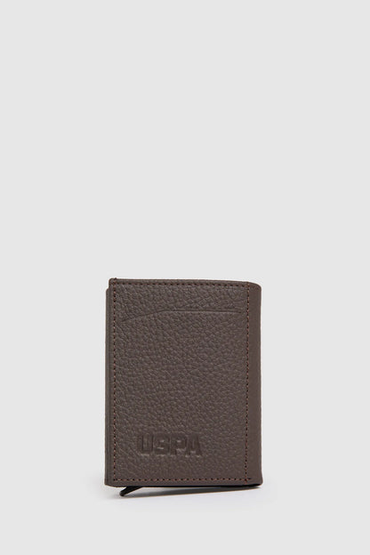 U.S. Polo Assn. Brown Men Brown Slim Leather Bifold Wallet SKU: A081SZ0CD0 PU-16899_VR029 Image 01